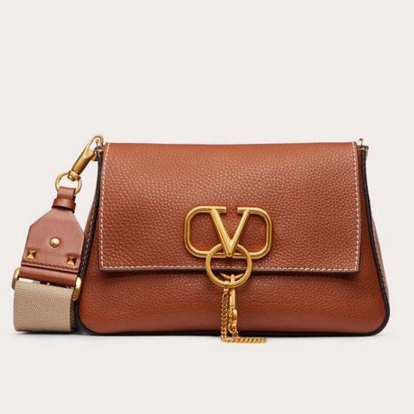 Valentino Handbags - SMALL VRING GRAINY CALFSKIN CROSSBODY BAG